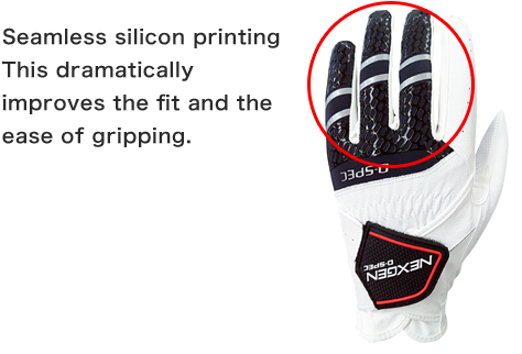 Seamless silicon printing This dramatically improves the fit and the ease of gripping.